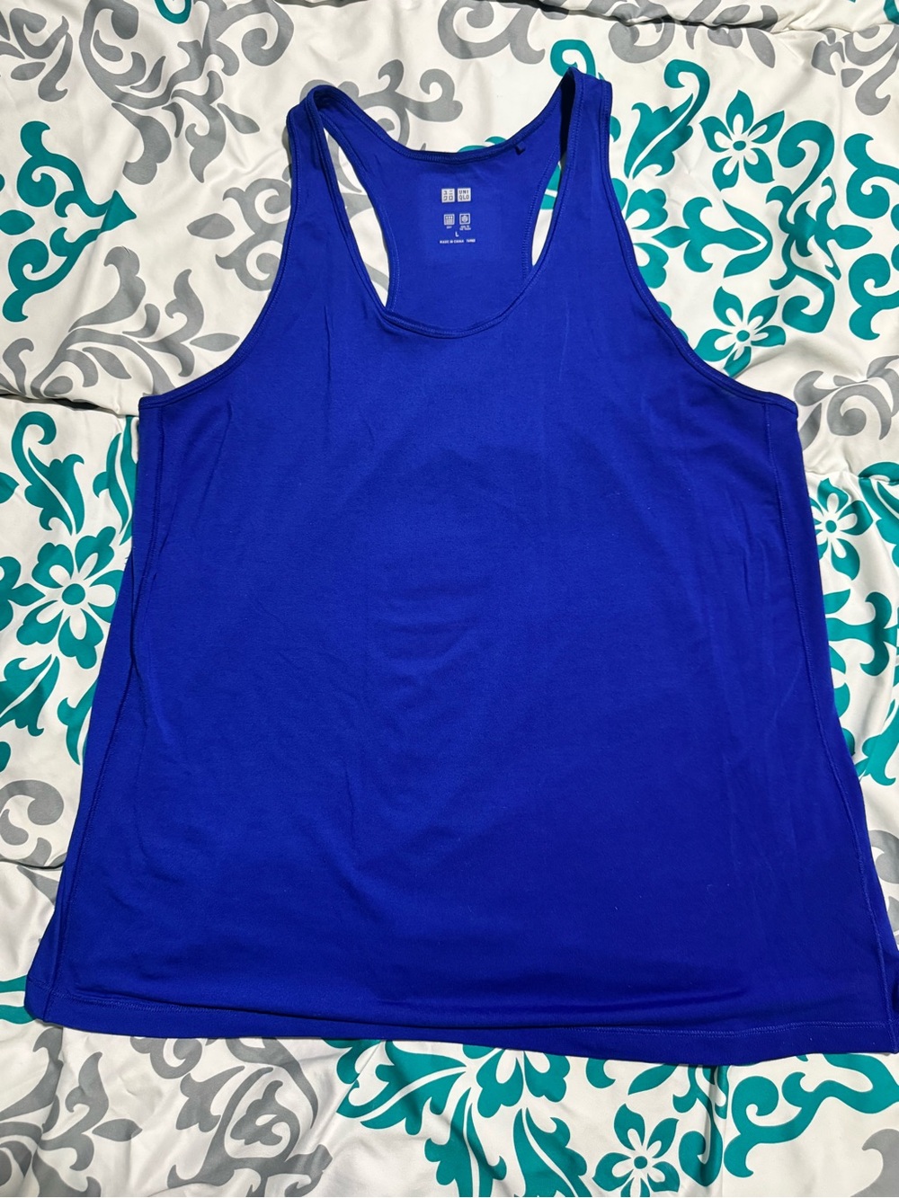 UNIQLO Women’s Royal Blue Racerback Tank Top